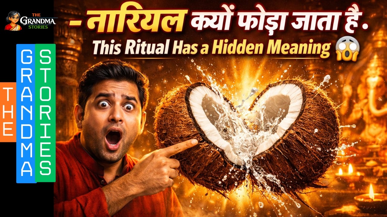 Secret Behind Coconut Breaking नारियल क्यों चढ़ाया जाता है? 🥥 #ancientwisdom