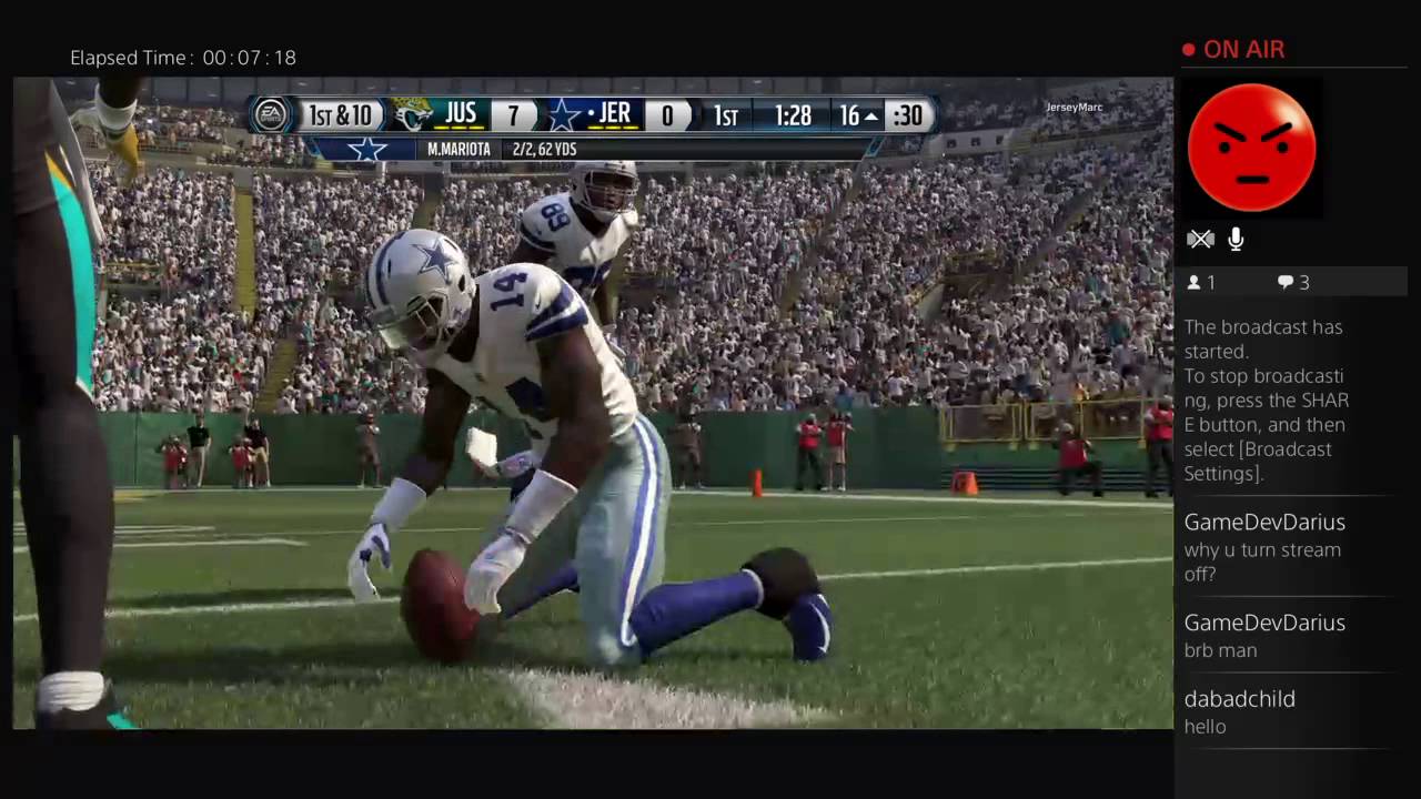 Madden 17 Gameplay And Cover Art Revealed JustMike_77's Live PS4 Broadcast