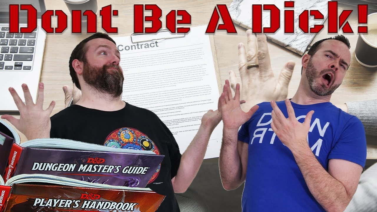 Don't Be a Dick: Web DM's RPG Philosophy