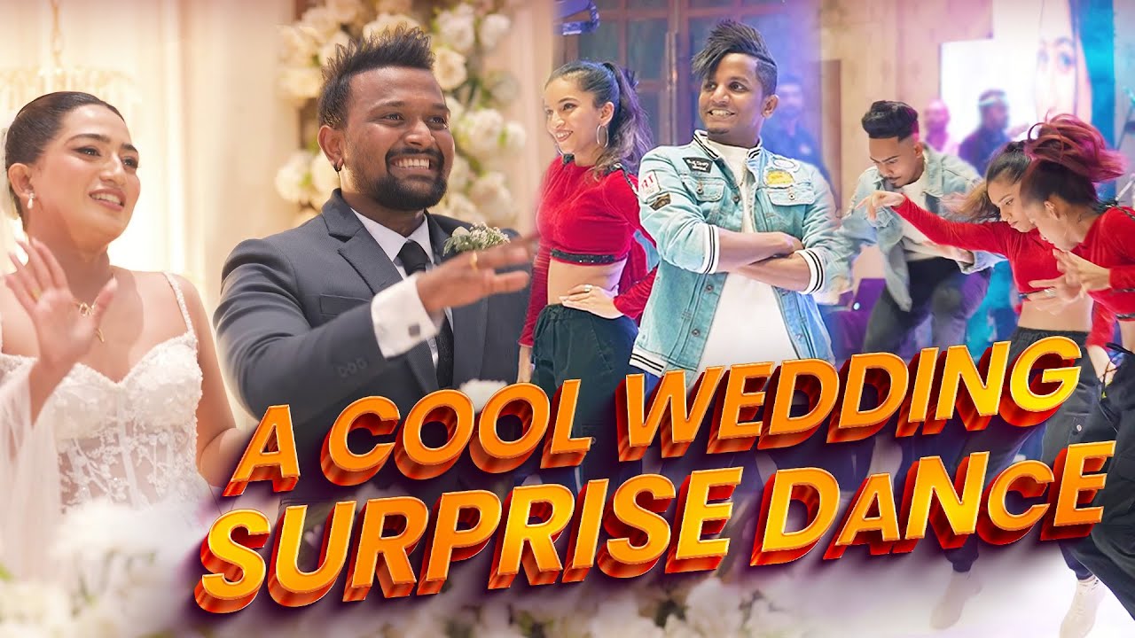BRIDEගෙන් GROOMට COOL SURPRISE DANCE එකක් 😯 GROOM FULL HAPPY 🤩 RaMoD wtih COOL STEPS | WEDDING