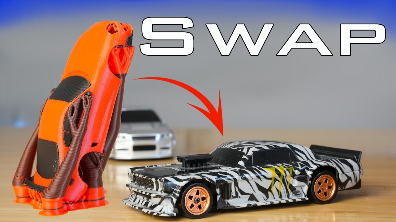 Stainless steel custom body for 1:43 scale drift car