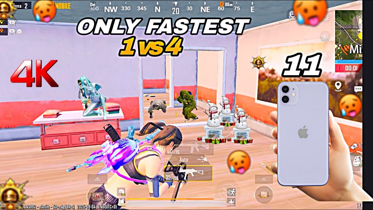 IPHONE 11 PUBG TEST IN 2025🔥|ONLY CLUTCHES | SMOOTH+EXTREME GAMING TEST😍