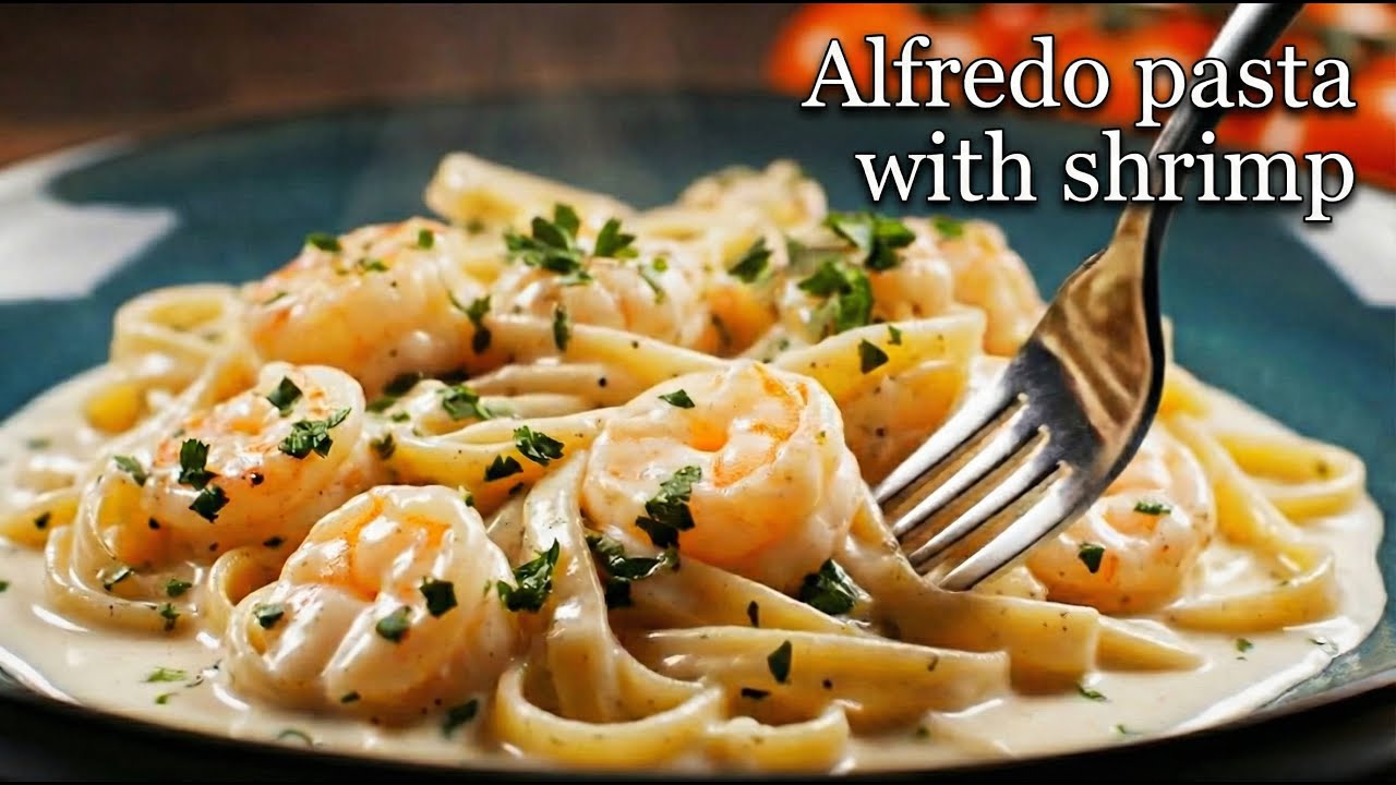 Restaurant-Quality Shrimp Alfredo at Home.