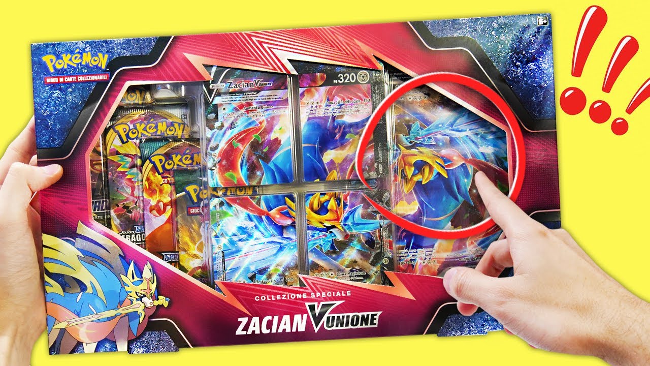 *QUESTA CARTA È AL CONTRARIO!* APRO LA COLLEZIONE SPECIALE ZACIAN-V UNIONE! - Pokémon TCG V UNION