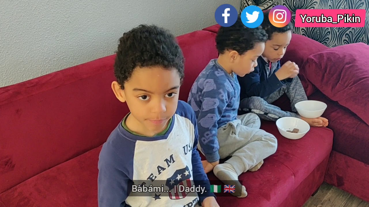 Yoruba Pikin take part in don't eat challenge| Temptation | biracial kids