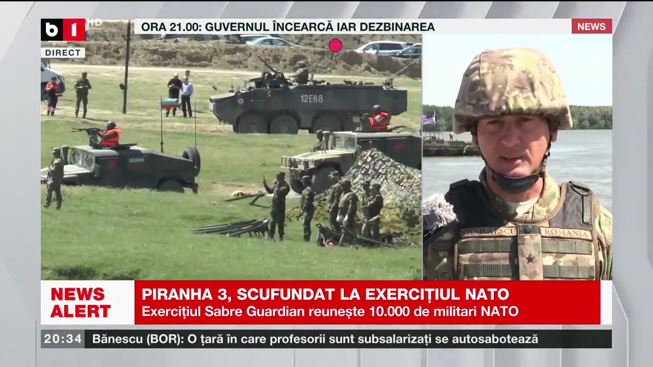 PIRANHA 3, SCUFUNDAT LA EXERCIȚIUL NATO.Știri B1_6 iunie 2023