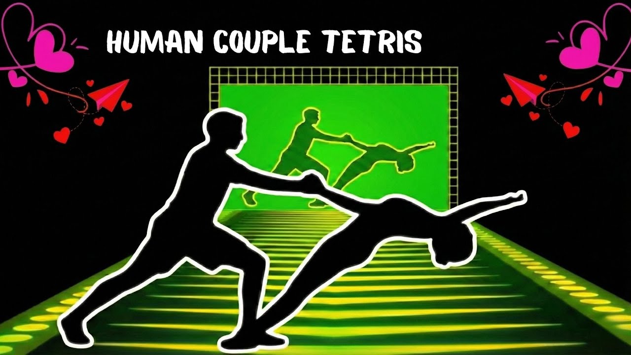Human Tetris х 2 Player Co-op! Can You Fit The Shape? (89% FAIL)