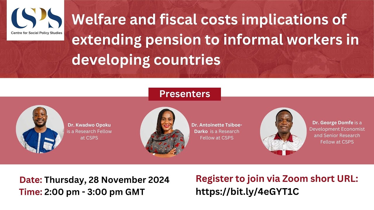 Dr Opoku et al || Welfare and fiscal costs implications of extending pension to informal workers