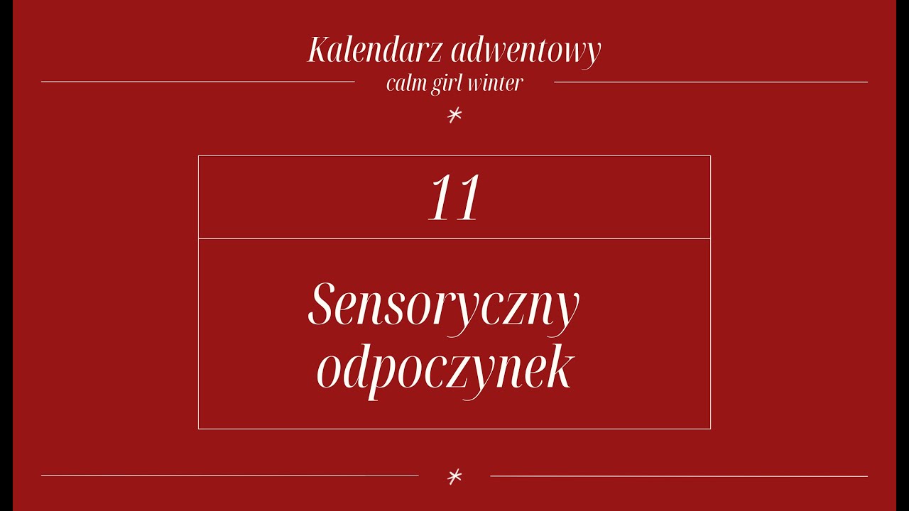 #11: Jak NAPRAWDĘ odpocząć ❄️[Calm Girl Winter]