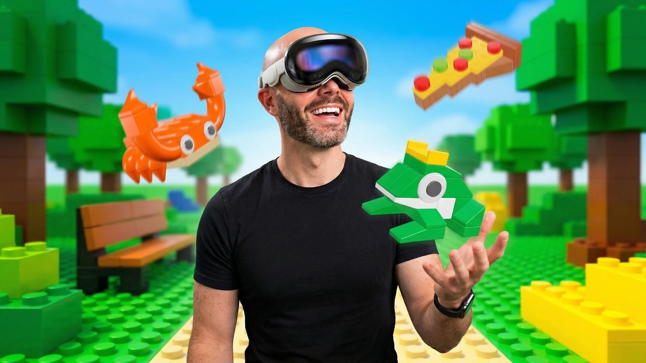 Blockworks on Apple Vision Pro (ok, this is actually pretty incredible)
