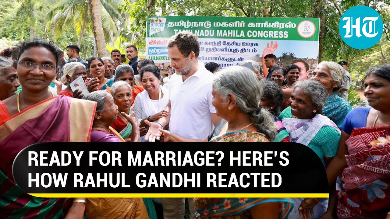 Rahul Gandhi 'amused' as Tamil Nadu women discuss his marriage I Watch
