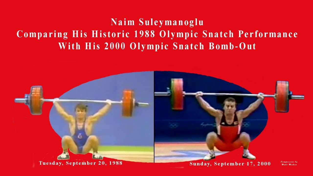 Naim Suleymanoglu Comparing 1988 Record Snatches with 2000 Bomb-Out Snatches