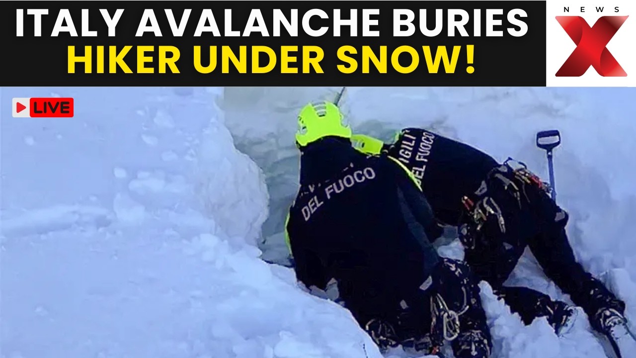 Italy Avalanche LIVE | Hiker Buried Under 1.5 Meters of Snow in Italy&rsquo;s Alps