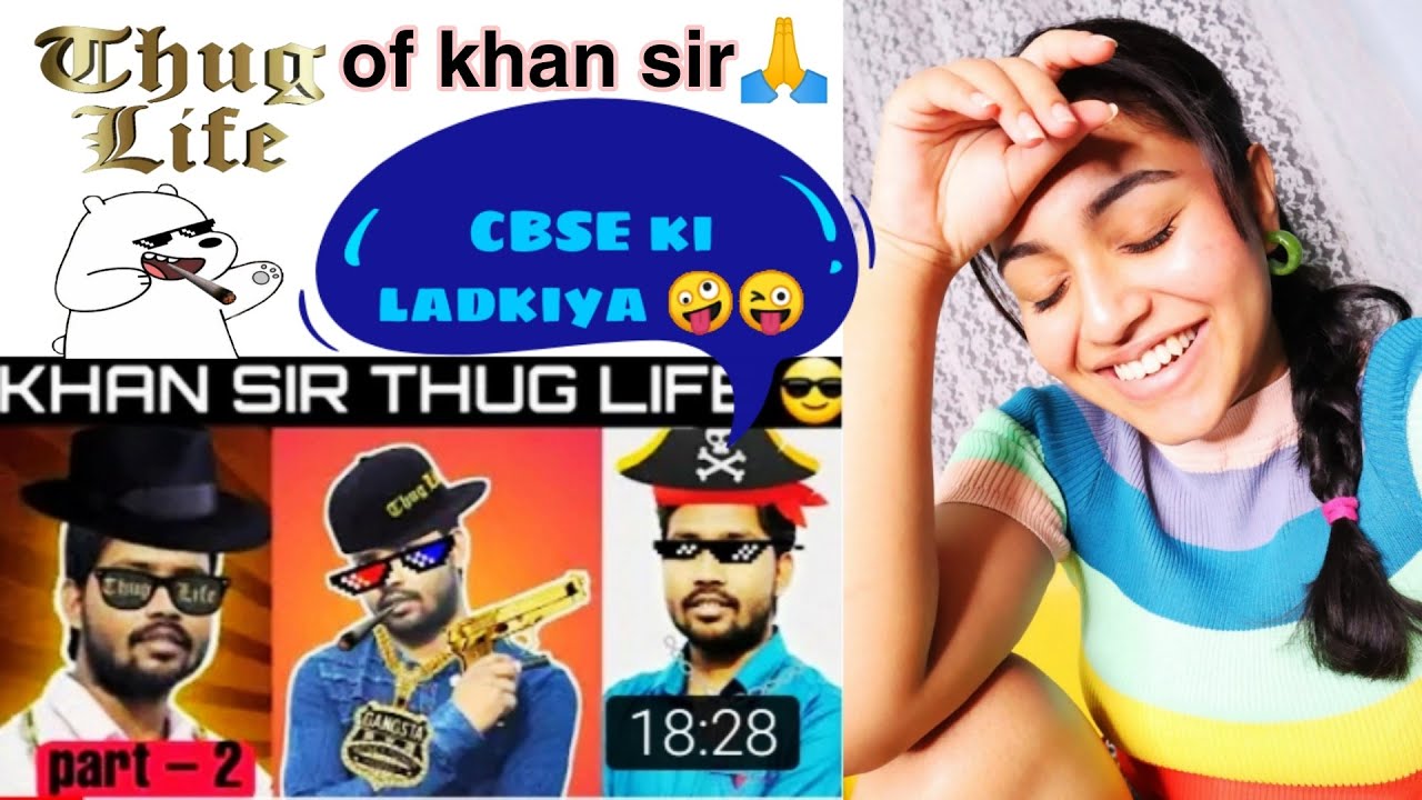 KHAN SIR THUG LIFE || COMEDY VIDEO OF KHAN SIR || REACTION BY PREETI