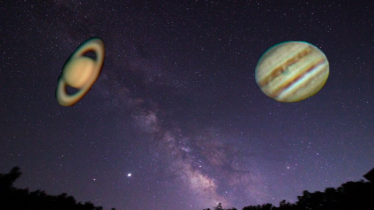 Jupiter and Saturn Through 8