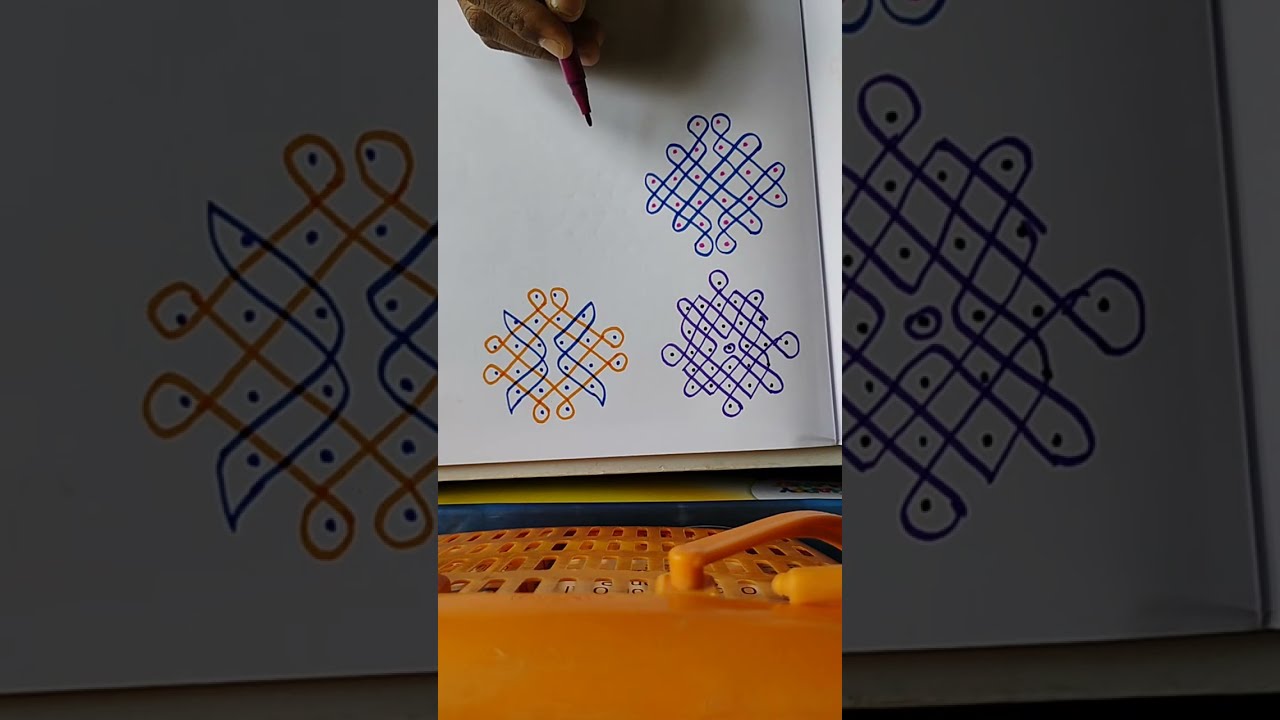 simple rangoli design day 12|live|viral video |kolangal #rangoli 