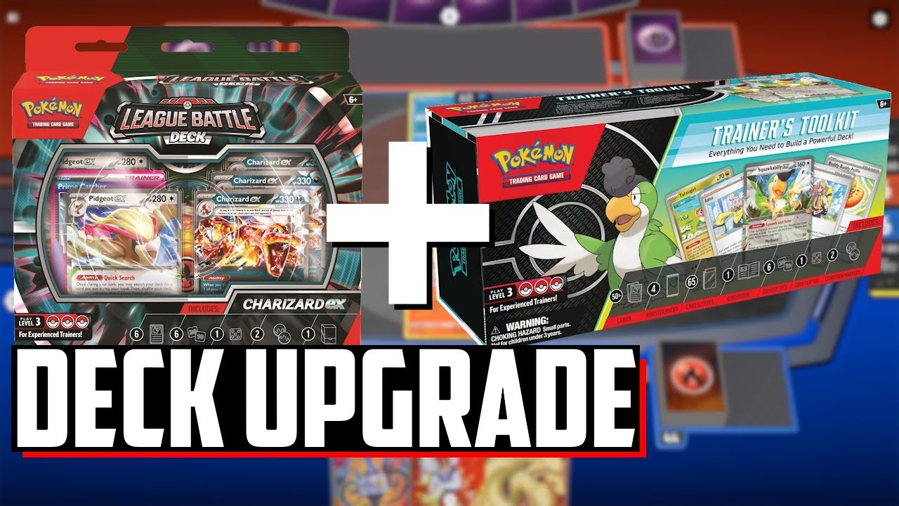 Upgrade the Charizard ex League Battle Deck with the 2024 Pokemon TCG Trainer’s Toolkit!