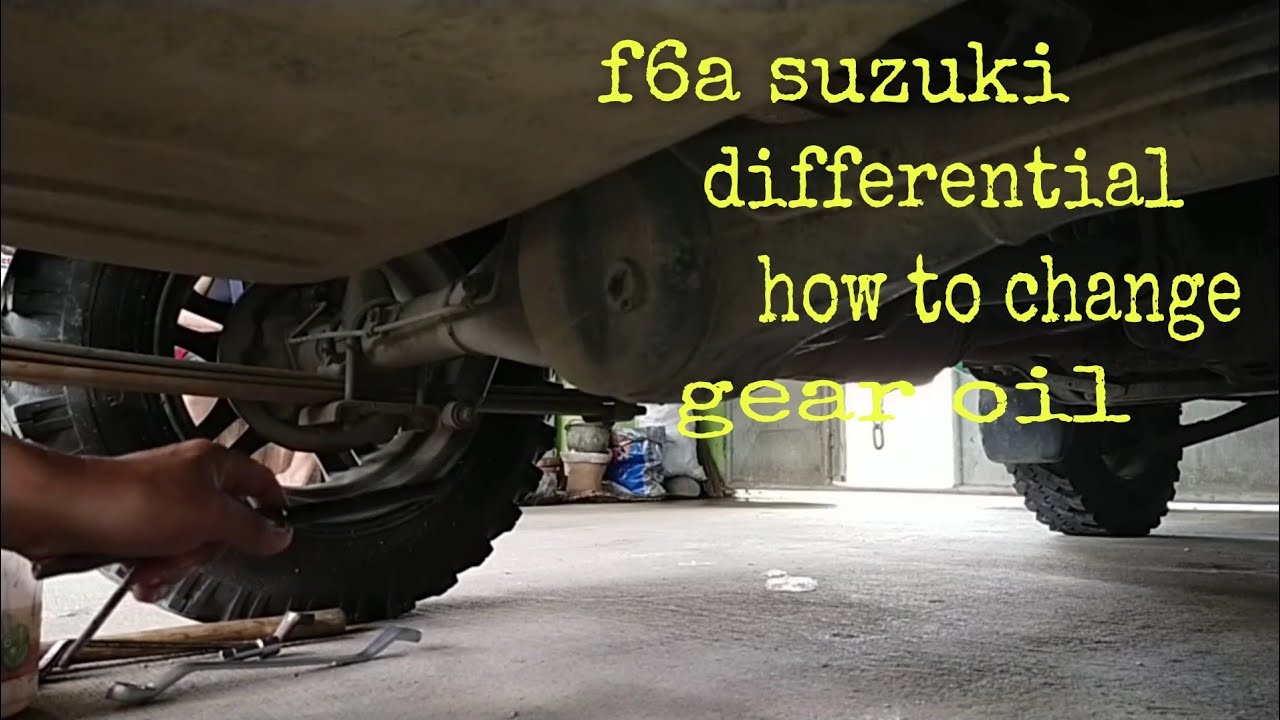 f6a suzuki/multicab differential how to change gear oil