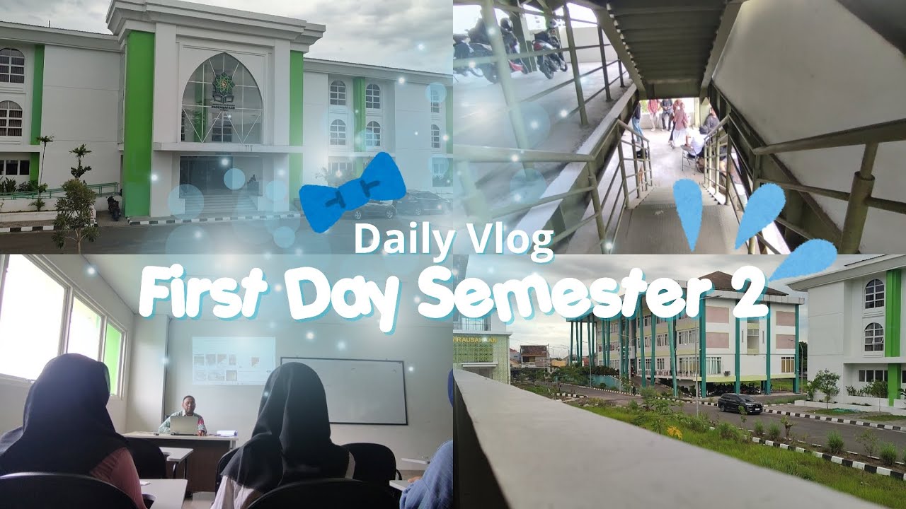 First Vlog | A Day In My Life, Hari Pertama Kuliah Semester 2 | 📍UIN Raden Mas Said Surakarta