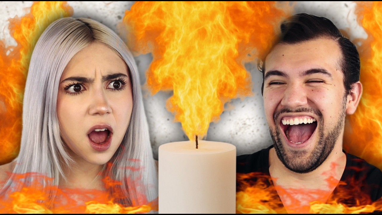 Hicimos nuestras propias velas 😅 *CASI QUEMAMOS EL SET*