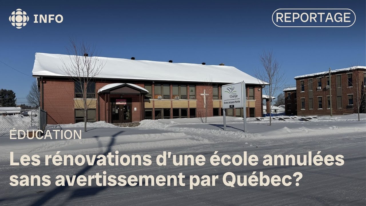 Les rénovations d’une école annulées sans avertissement par Québec?