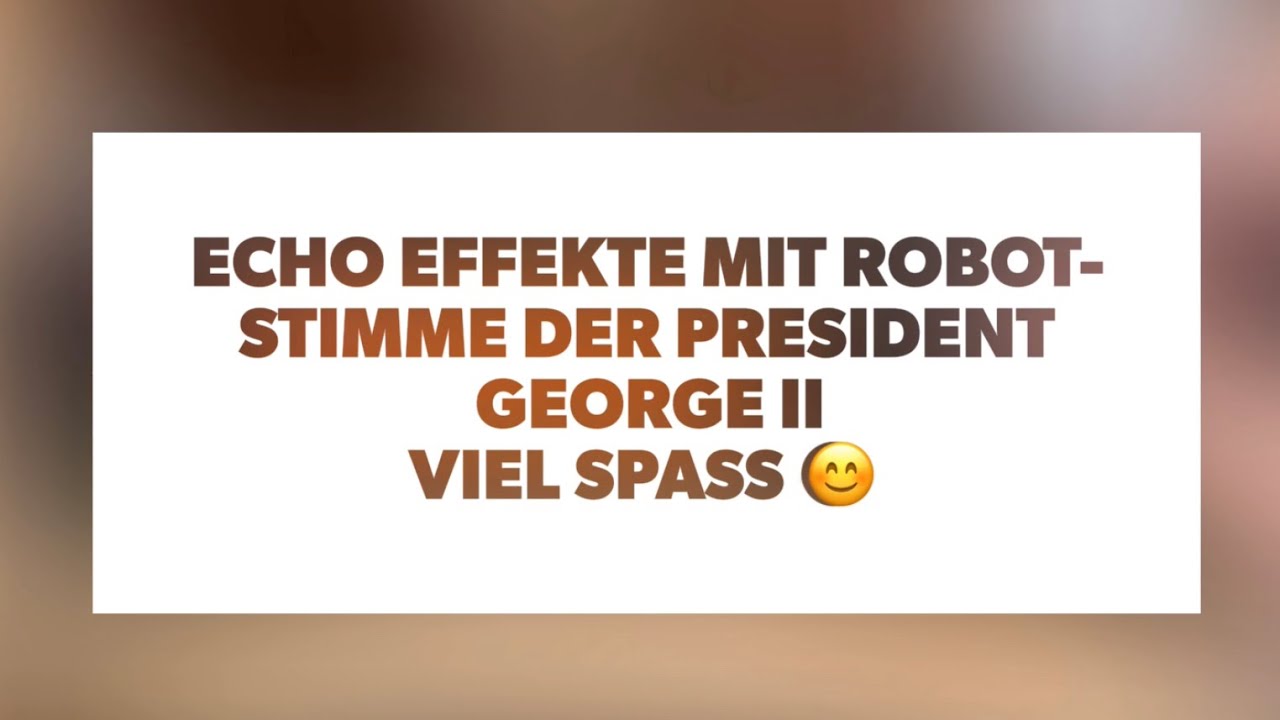 CB Funk Roboter-Stimme mit Echoeinstellung, President George II