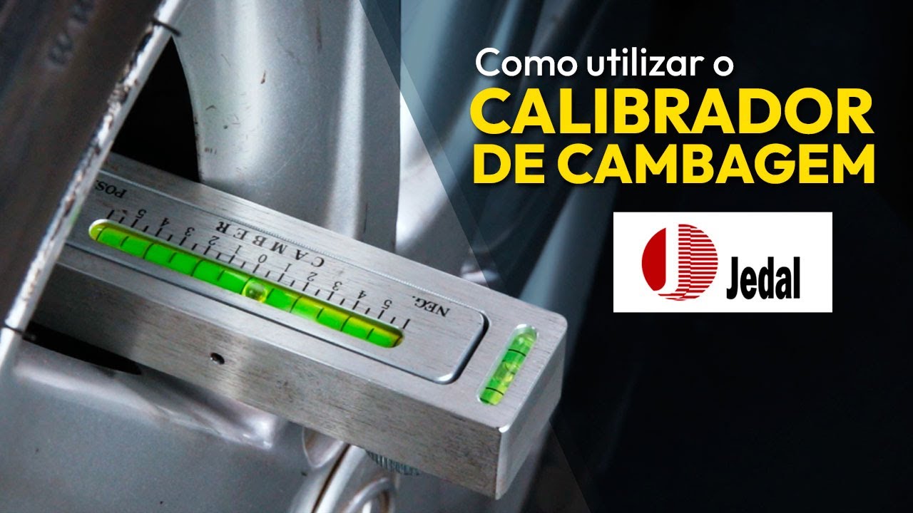 Como utilizar o calibrador de cambagem JEDAL