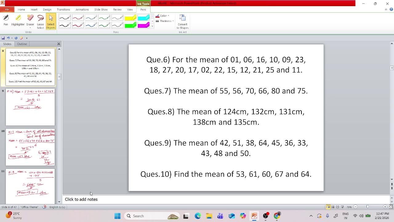 let's learn mean part 2
