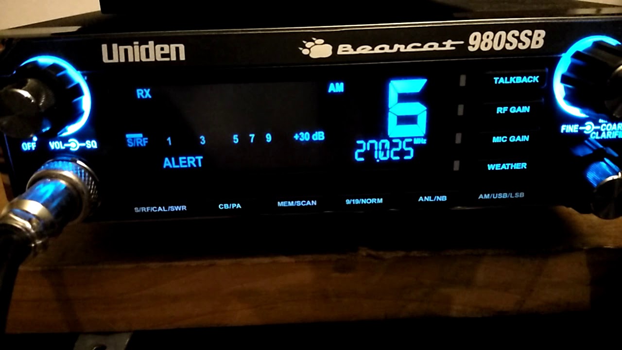 Uniden Bearcat 980 SSB - CB Radio DX Skip On Channel 6 @ 27025 kHz