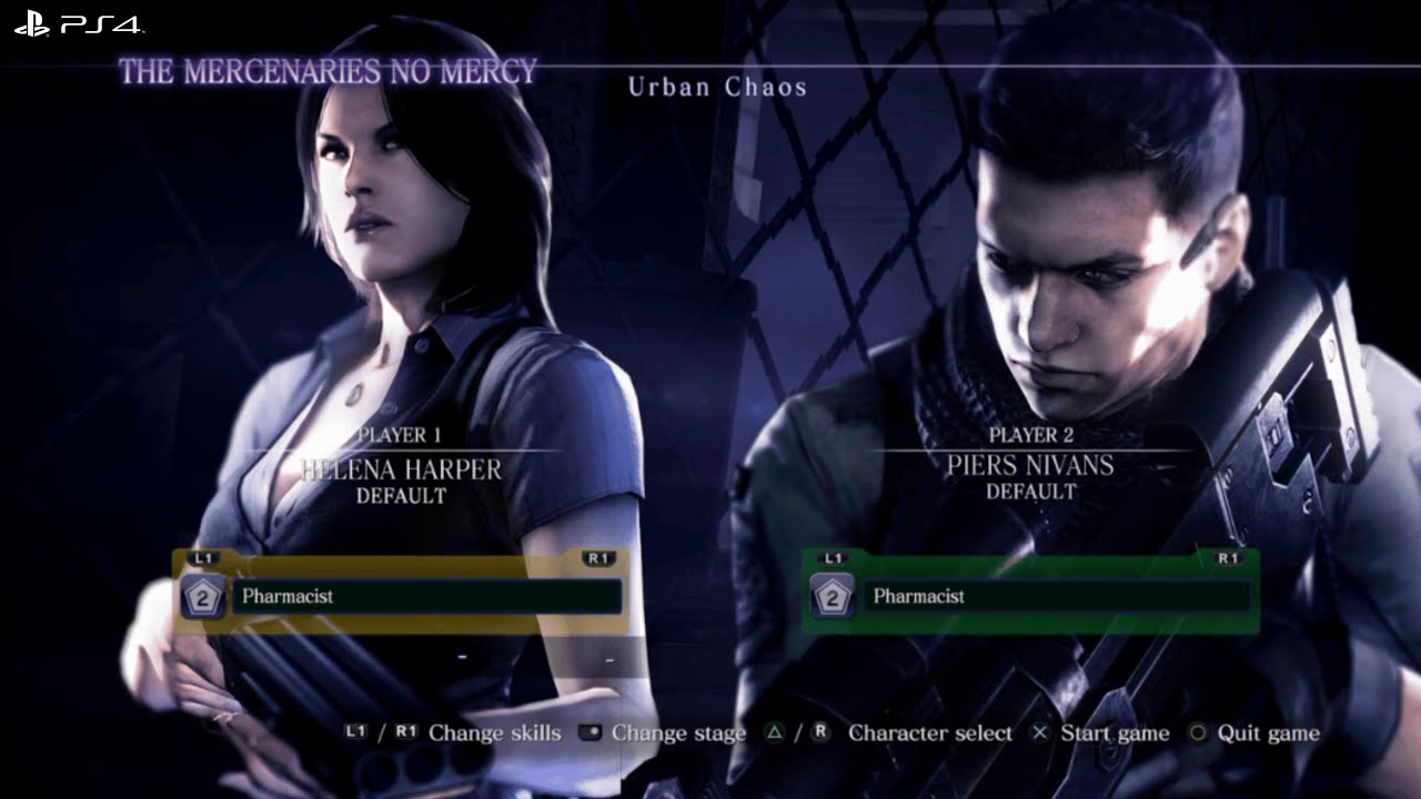 Resident Evil 6 PS4 Mercenaries No Mercy (Urban Chaos) - Coop #1