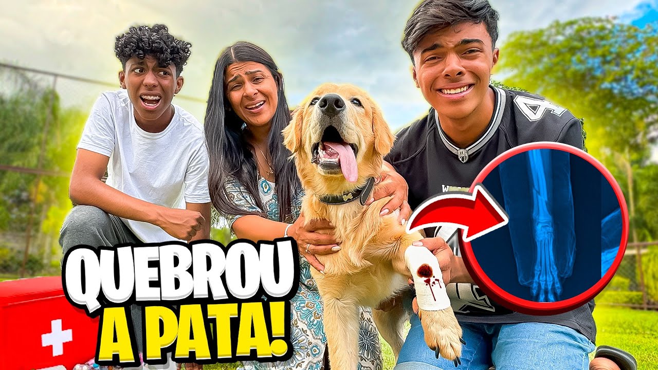 FREDERICO QUEBROU A PATA E VAI PRO VETERINÁRIO! ESTEVÃO ESTÁ DESESPERADO!😰