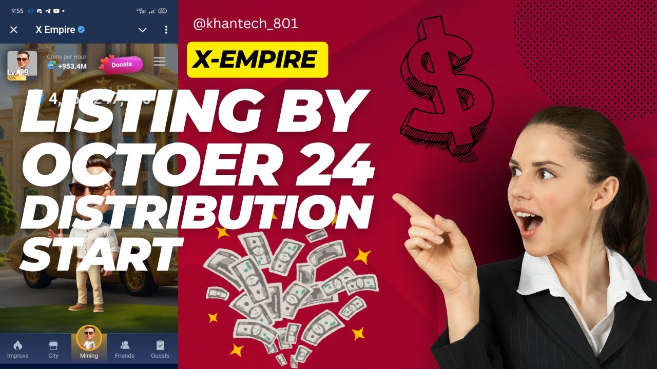 X-empire listing October 24 । x-empire listing date । x-empire binance listing ।x-empire