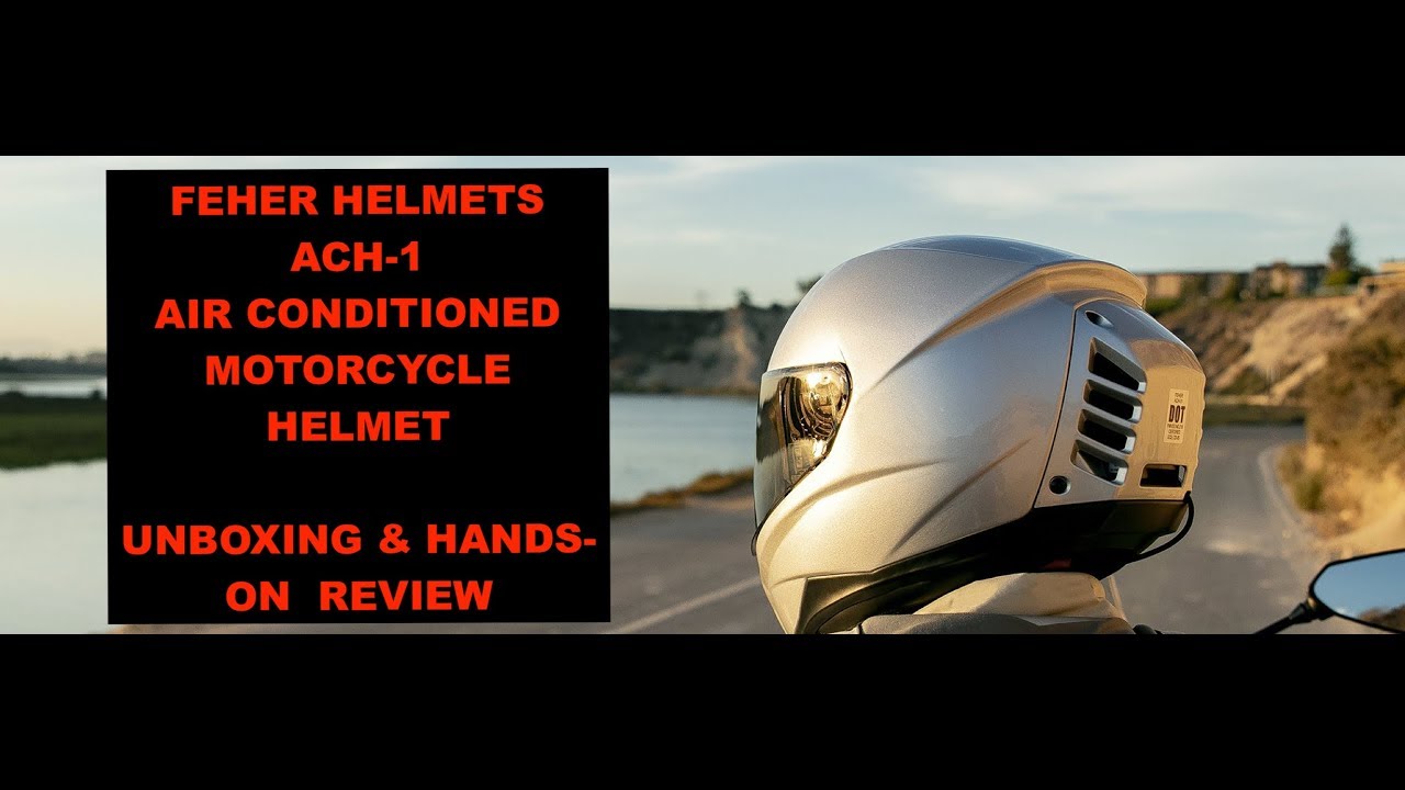 Feher ACH-1 Air Conditioned Motorcycle Helmet - Unboxing & Hands On Review