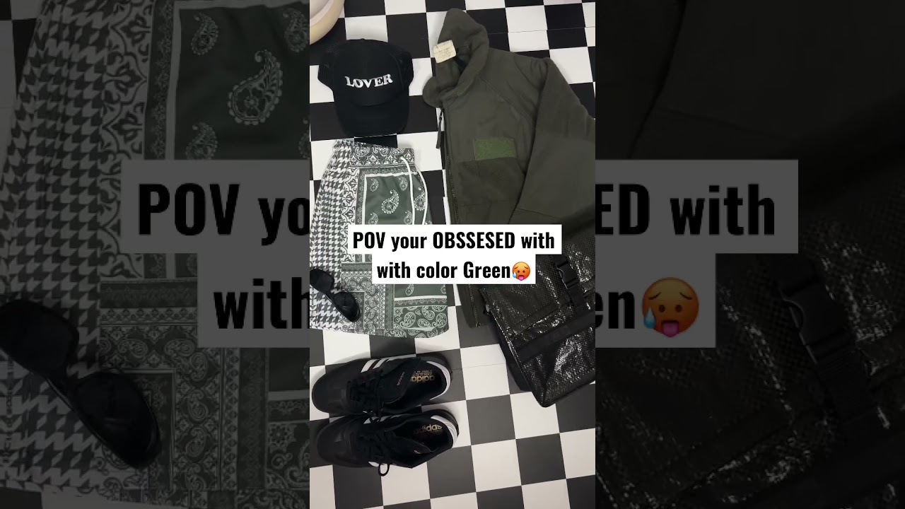 POV your OBSSESED with the color Green! Sage Green Outfits Inspo ideas Aesthetics!
