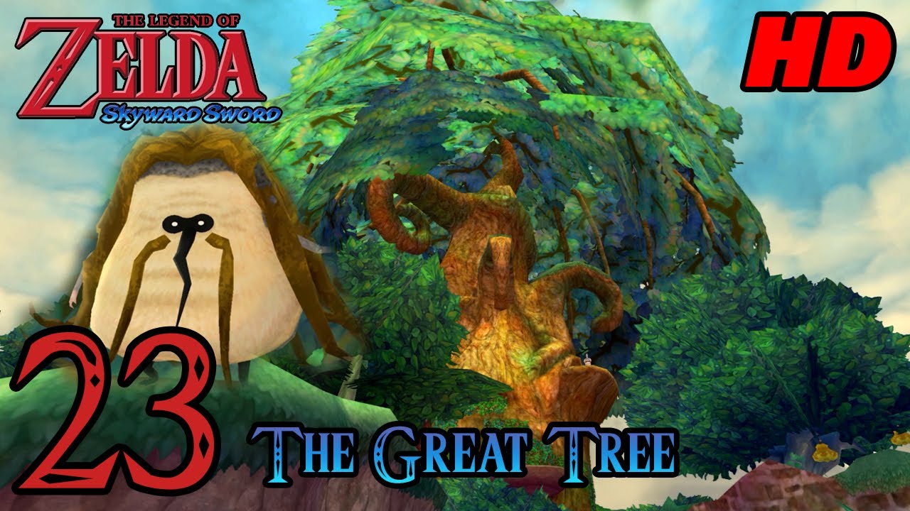 Zelda Skyward Sword HD 60FPS 100% Walkthrough - Part 23 - The Great Tree | Kikwi Hermit