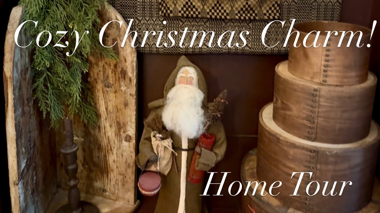 Primitive & Country Styled Christmas Home Tour~So Warm and Cozy!~Antiques