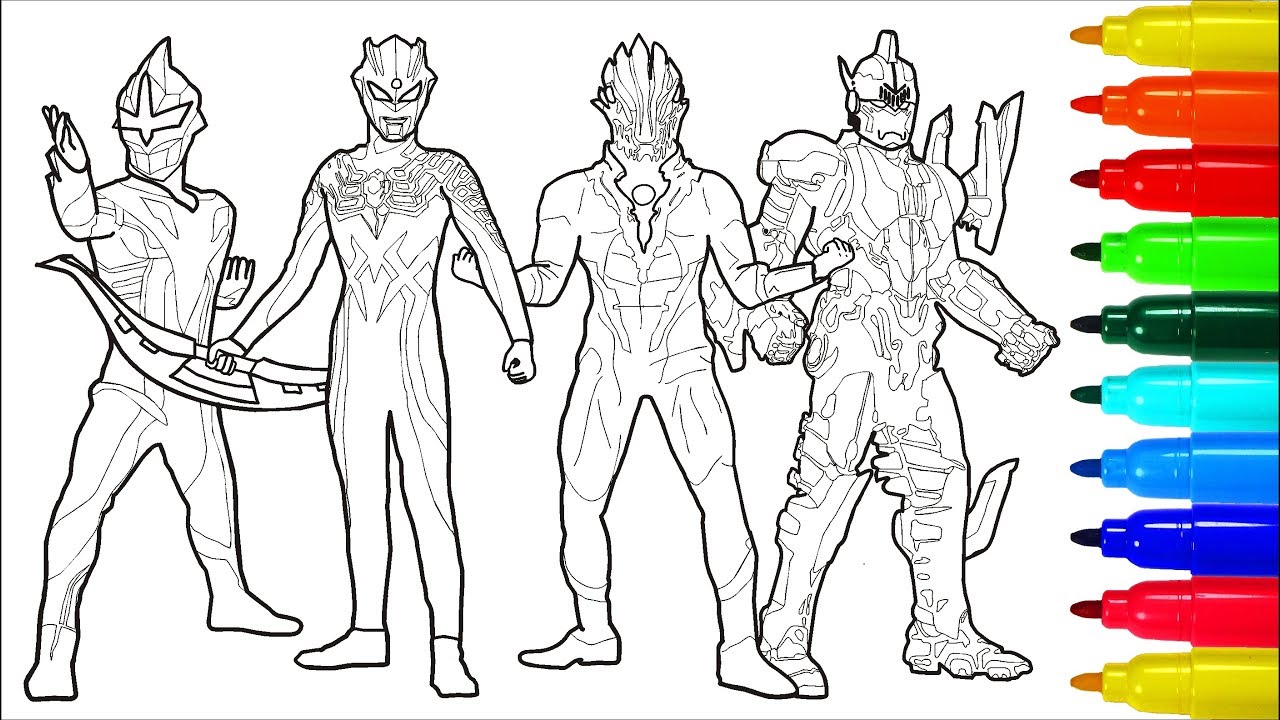 Ultraman Zero Wiki Monsters Ultra Sever Heroes # 2 Coloring Pages | Colouring Pages for Kids