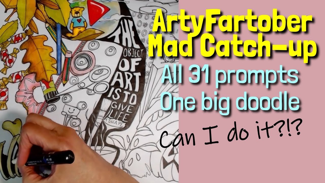 ArtyFartober Doodlefest || All 31 prompts in one go!