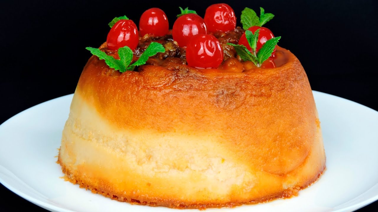Pudin de pan con leche condensada
