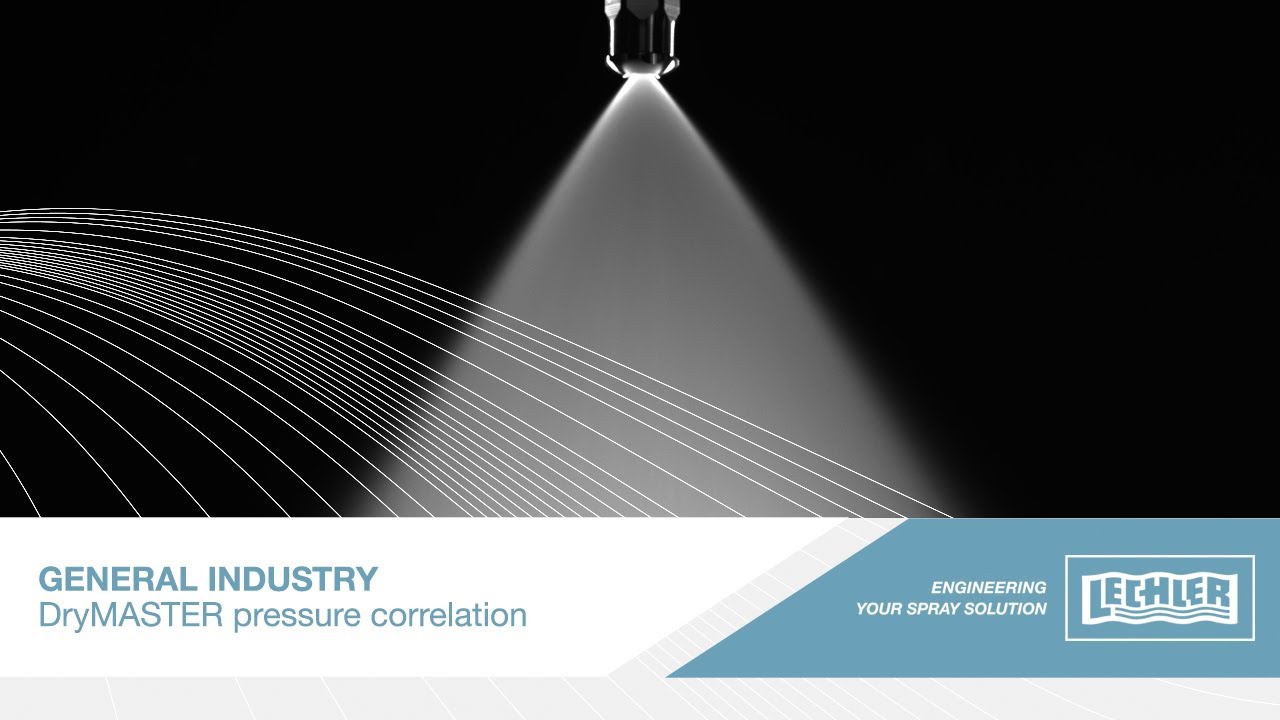 Lechler spray drying: DryMASTER Pressure Correlation