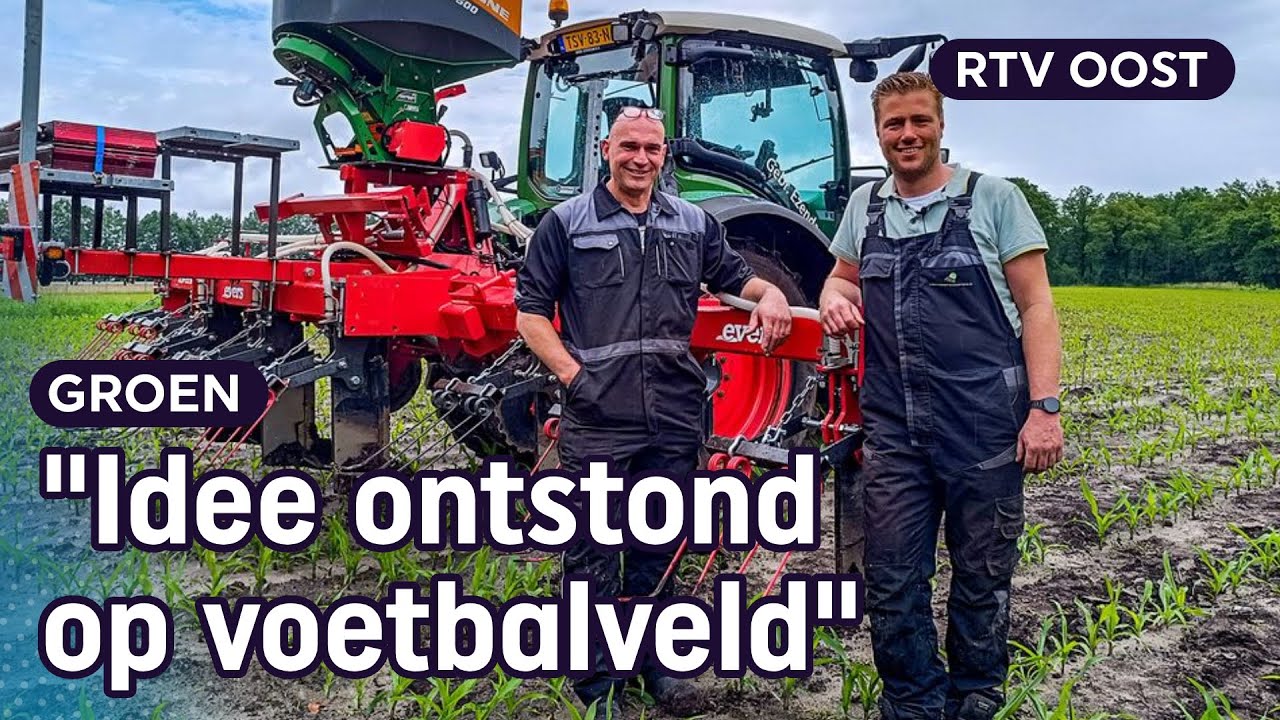 Boeren bouwen machine om maïs in natte grond te redden | Oost