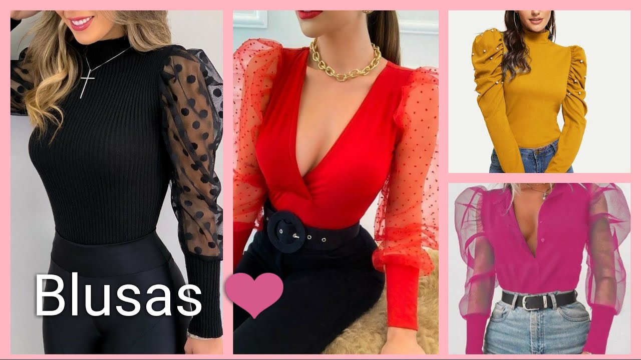 MODA 2021❤️/ Blusas Manga largas elegantes  / Hermosas blusas en tendencia