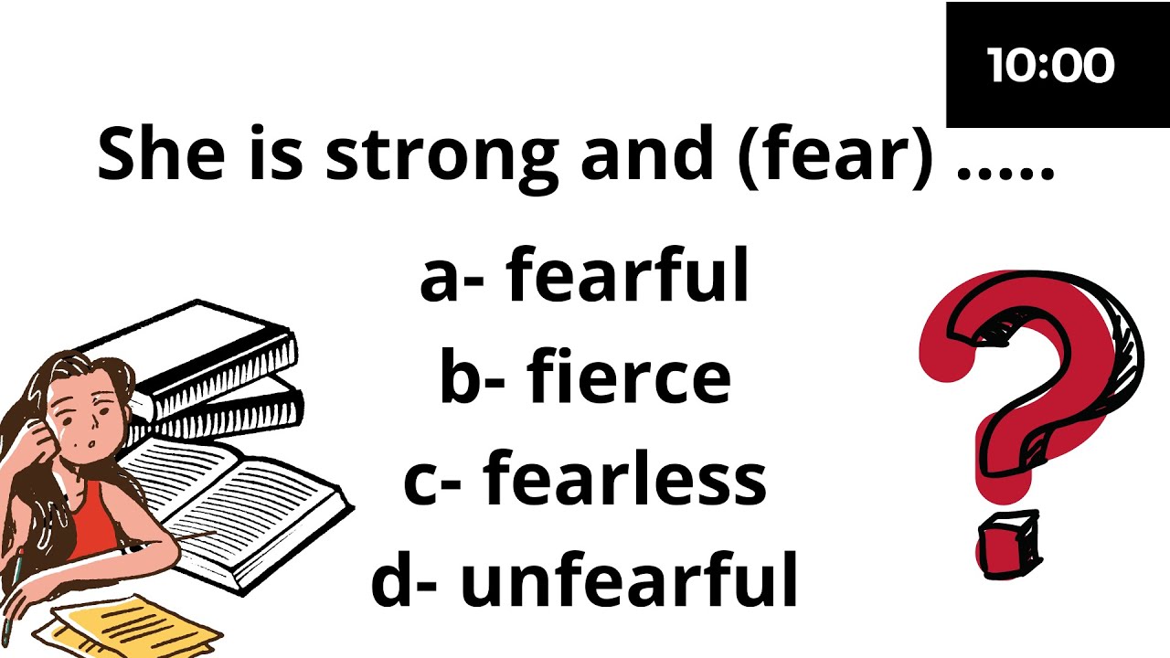 Adjectives, Suffixes, Prefixes - English Quiz