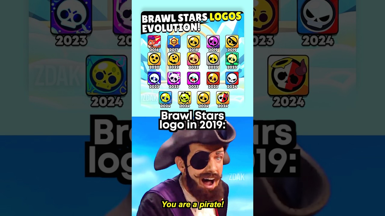 Brawl Stars logo evolution 🏴&zwj;☠️
