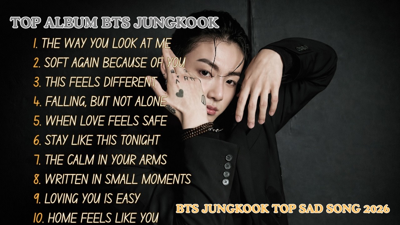 BTS JUNGKOOK Good Vibes Music Plylist 💔 Most PopularEnglish Song 2026 - Calm & Soft 🎶