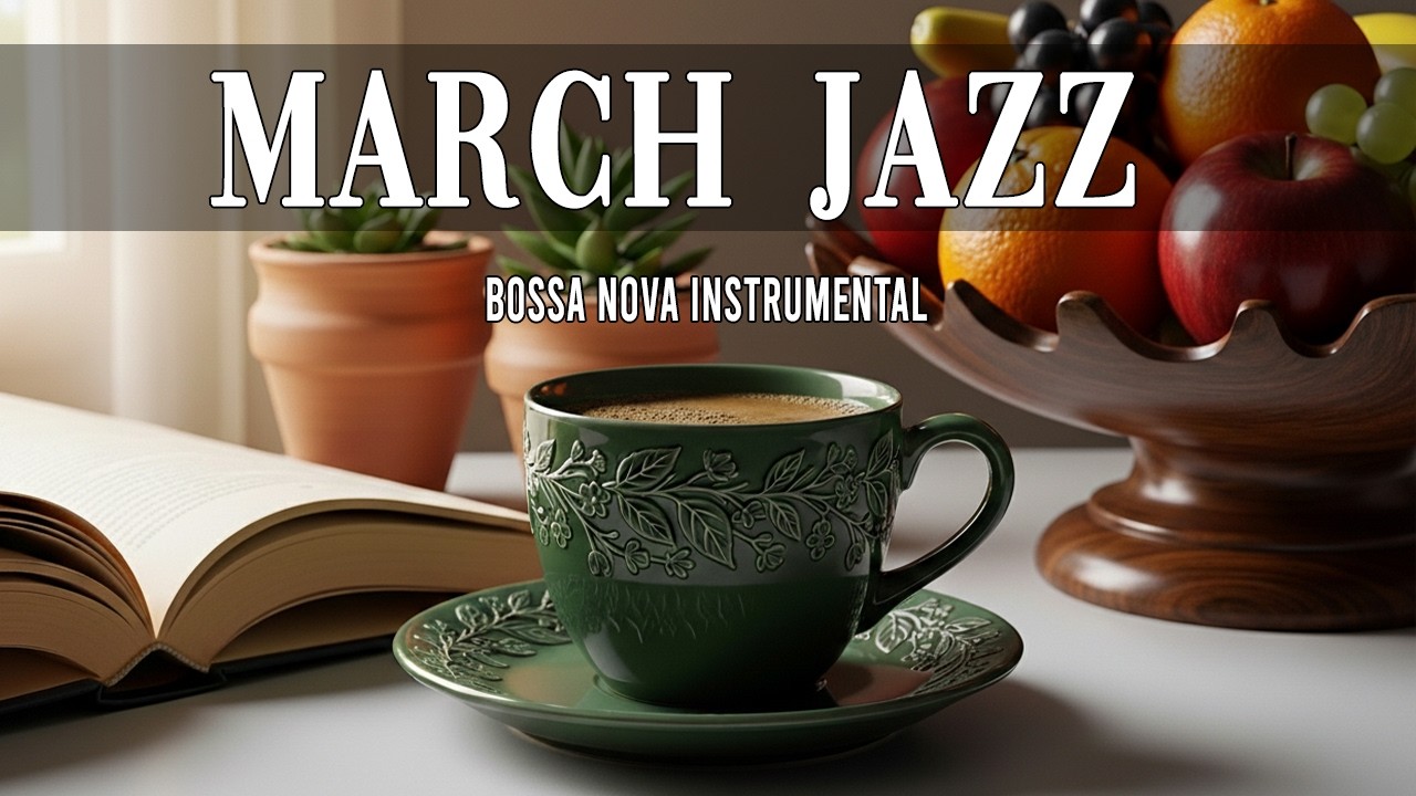 Cozy March Jazz Cafe | Smooth Bossa Nova for Relaxation & Focus