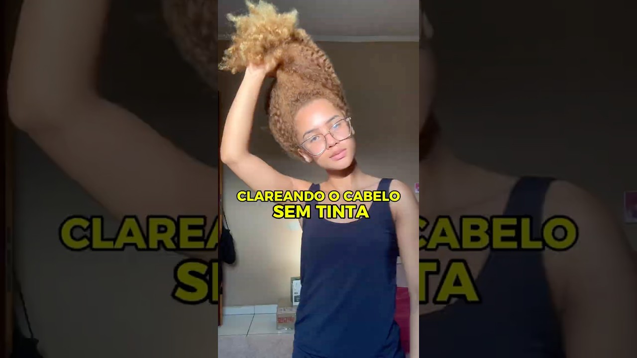 Meu cabelo ficou muito claro, e n&atilde;o usei tinta #foryou #cacheadas