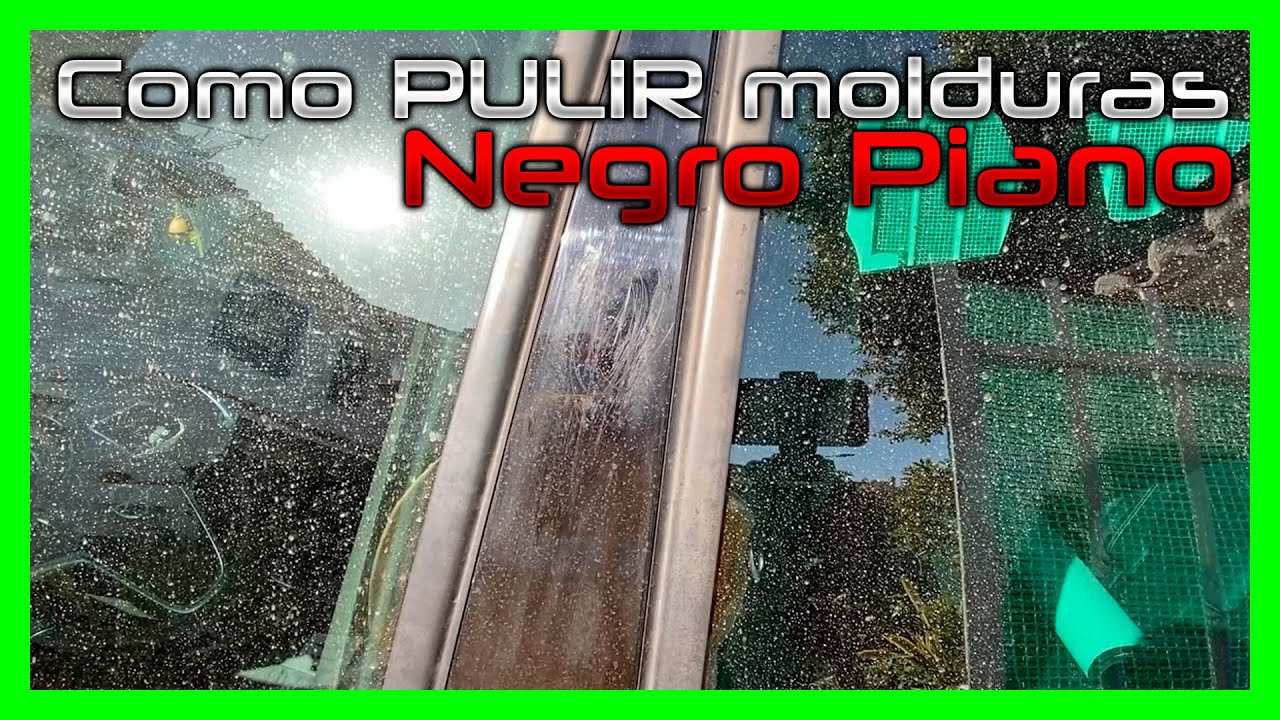 Como PULIR las molduras NEGRO PIANO A MANO