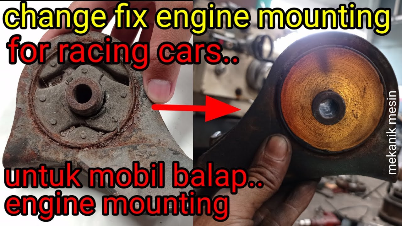 Buat Engine Mounting Kuat Untuk Mobil Balap | Makes a Strong Engine Stand For a Race Car on a lathe