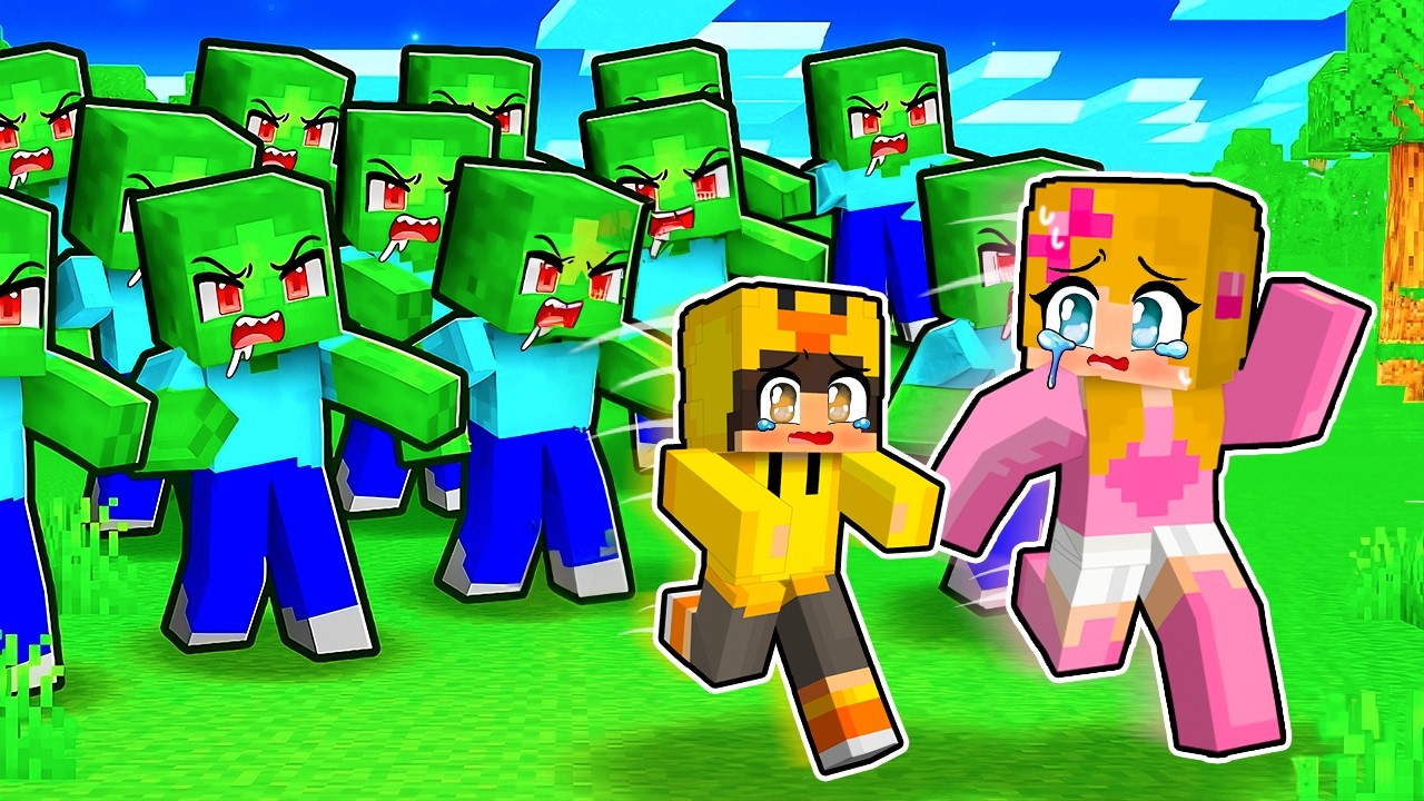 PREŽIVLJAVAMO 5.487.184 ZOMBIJA U MINECRAFTU!